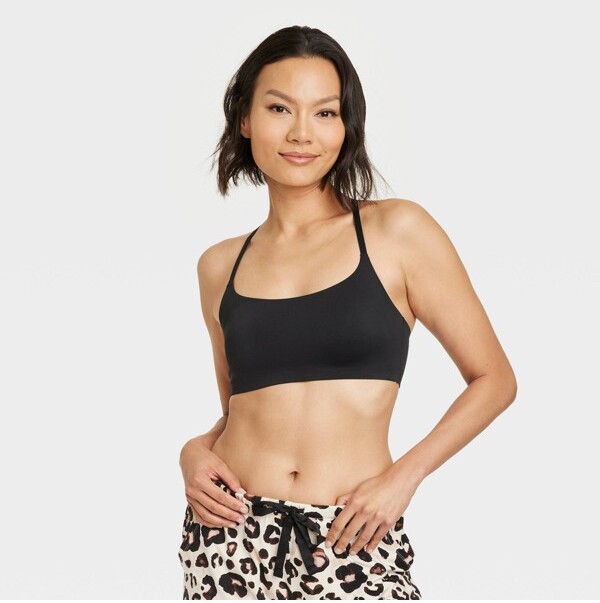 Women's Medium Support Seamless Zip-Front Sports Bra - All In Motion™  Heathered Black 2X