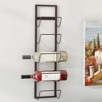 Charlton Home Leveson 5 Bottle Wall Mounted Wine Rack