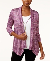 Thumbnail for your product : Alfred Dunner Petite Layered-Look Space-Dyed Top