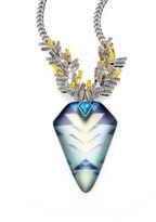 Thumbnail for your product : Alexis Bittar Lucite, Turquoise, Jasper & Crystal Flint Necklace