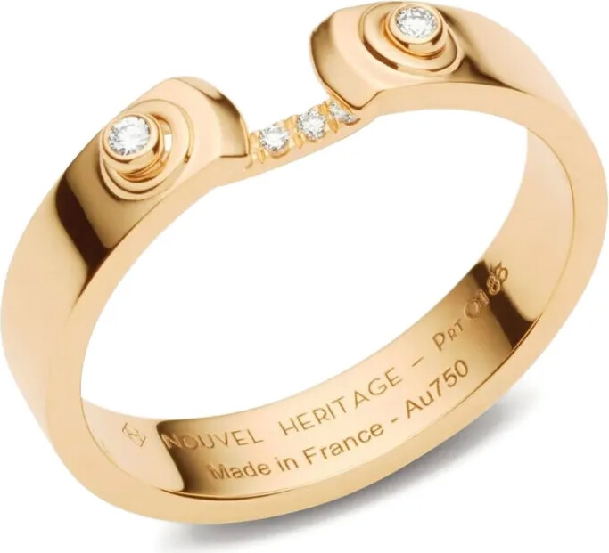Nouvel Heritage 18K yellow gold Business Meeting Mood diamond ring