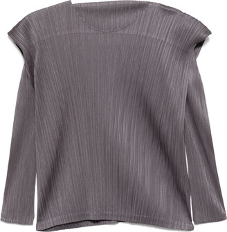 トップス PLEATS PLEASE MONTHLY COLORS : SEPTEMBER MONTHLY COLORS : SEPTEMBER Top Light Grey – ISSEY MIYAKE EU