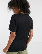 Thumbnail for your product : Dr. Denim slogan t shirt in black