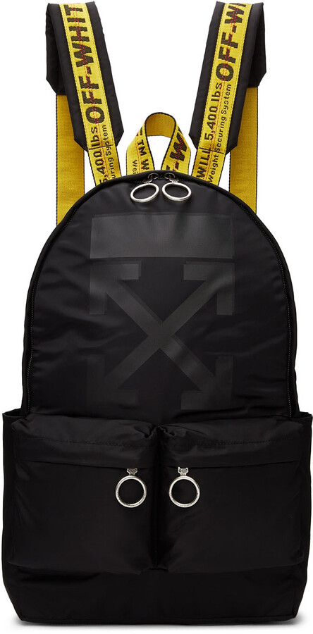 Off-White Black Rubber Arrow Backpack - ShopStyle