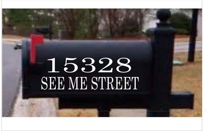 Reflectivel House Numbers Mailbox Decals Address Sign Front Door Decor New Home Gift Mail Vinyl Decal