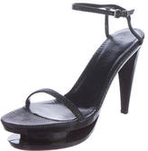 Thumbnail for your product : Jil Sander Embossed Ankle Strap Sandals