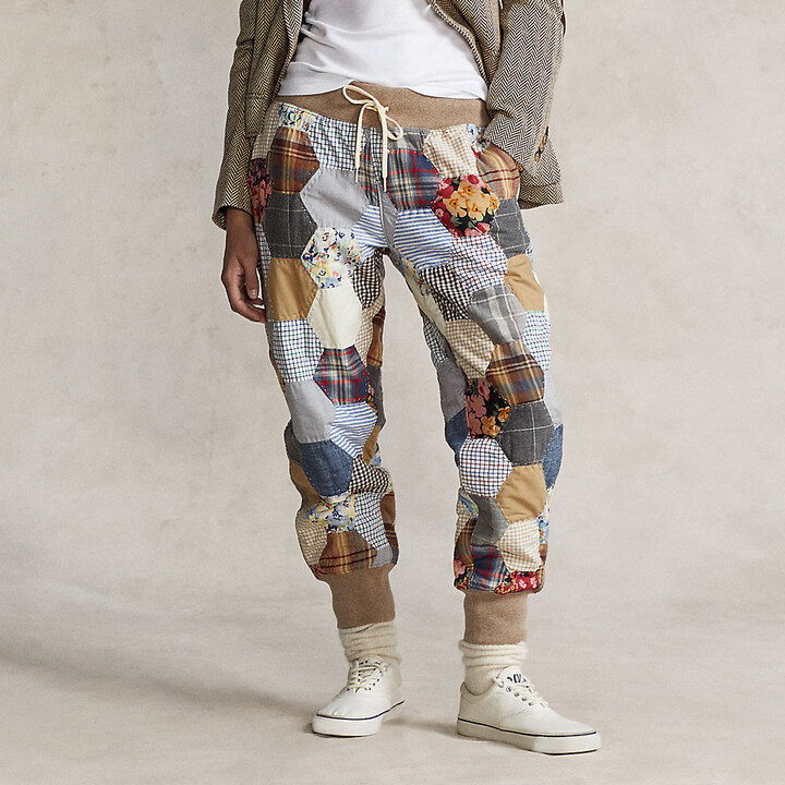 ralph lauren patchwork sweatpants