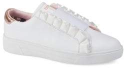 Ted Baker Astelli Ruffle-Trimmed Sneakers