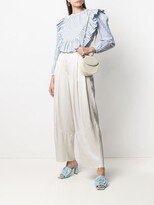 Thumbnail for your product : Giorgio Armani Pleated Wide-Leg Silk Trousers