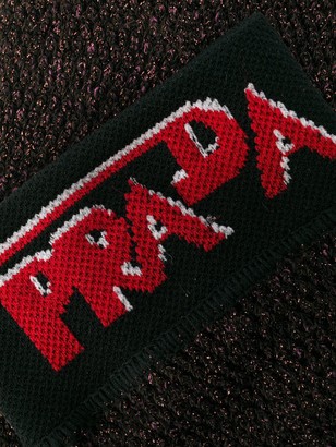 Prada logo knitted socks