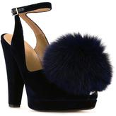 Thumbnail for your product : Sonia Rykiel pompom application sandals