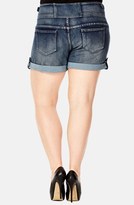Thumbnail for your product : City Chic High Waist Stretch Denim Shorts (Dark) (Plus Size)