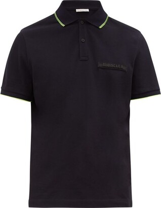 mens navy moncler polo
