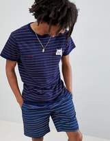 Thumbnail for your product : N. Rip Dip RIPNDIP Peeking Nermal striped t-shirt in navy