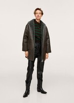 Thumbnail for your product : MANGO Reversible faux shearling-lined coat