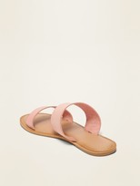 Thumbnail for your product : Old Navy Faux-Leather Double-Strap Slide Sandals For Women