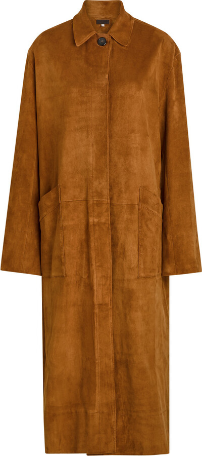 STOULS Corleone Suede Trench Coat