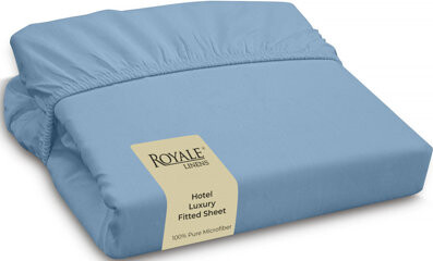 Royale Linens | Ultra Soft Brushed Microfiber | Hotel Luxury Bottom Sheets | Wrinkle Free & Fade Resistant | Deep Pocket Only