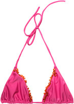Thumbnail for your product : Tara Matthews Embellished triangle bikini top