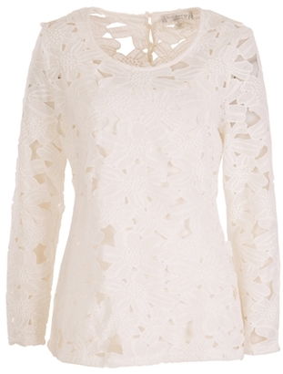 Radley Boo LS Lace Top with Slip