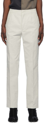 men's white corduroy pants