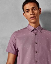 Thumbnail for your product : Ted Baker Cocktail Print Cotton Shirt
