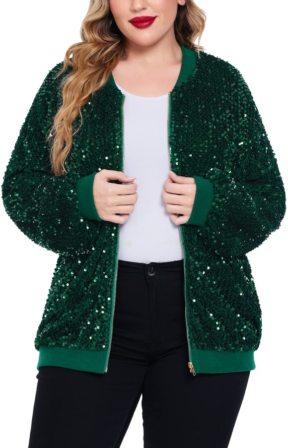 green sparkle jacket