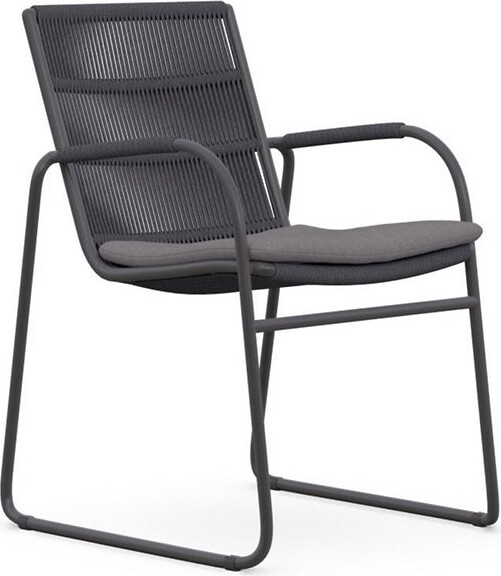 Azzurro Living Cebu Outdoor Dining Chair, Set of 4 in Black