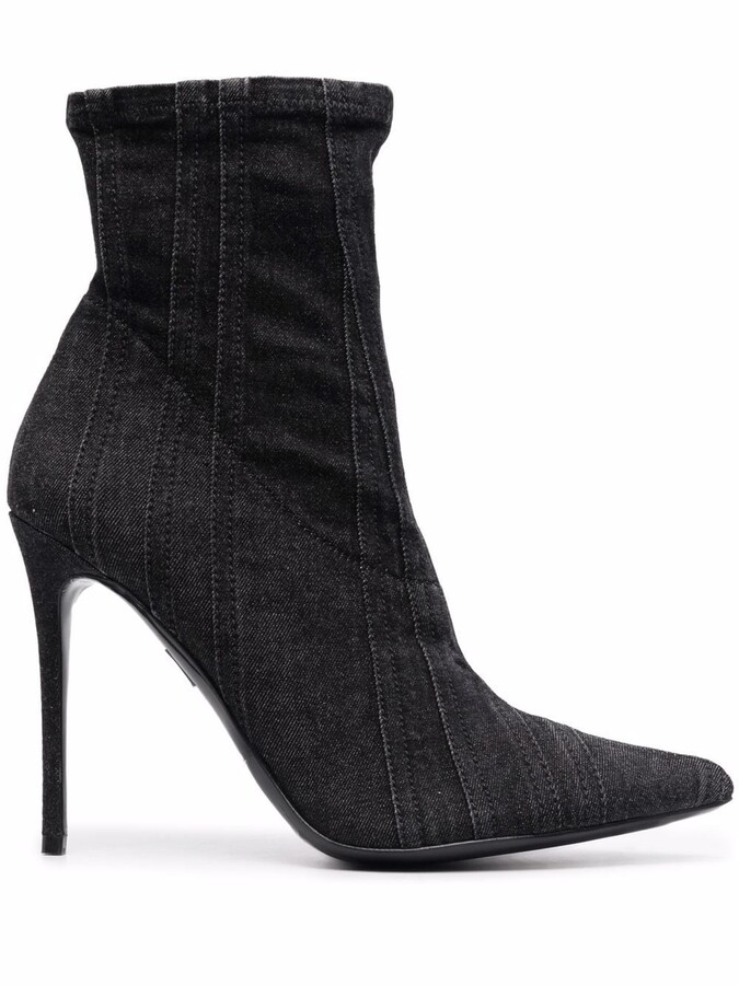 denim ankle boots uk