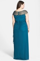 Thumbnail for your product : Xscape Evenings Embellished Yoke Matte Jersey Gown (Plus Size)