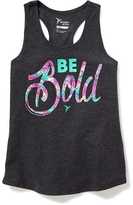 Thumbnail for your product : Old Navy Graphic Racerback Performance Tank for Girls