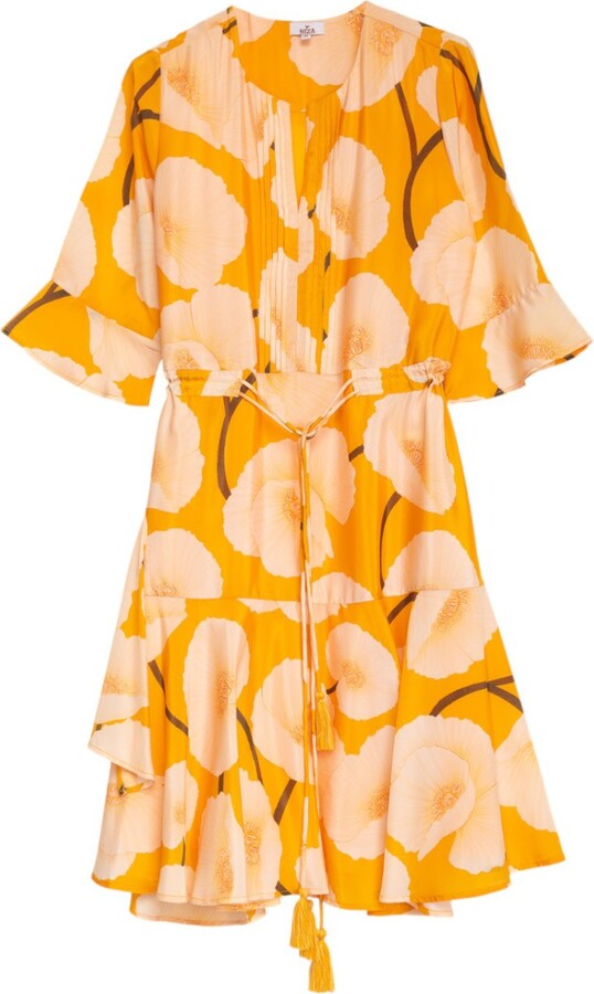 Niza Gold Elara Loose Short Dress