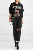 Thumbnail for your product : Moschino Oversized Crystal-embellished Cotton-jersey Hoodie