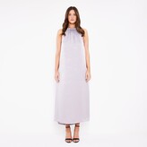 Thumbnail for your product : Cocoove Women's Tallulah Halter Satin Maxi Dress In Silver Grey