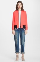 Thumbnail for your product : RED Valentino Neoprene Bomber Jacket