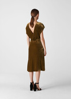 Thumbnail for your product : Mina Silk Mix Velvet Dress