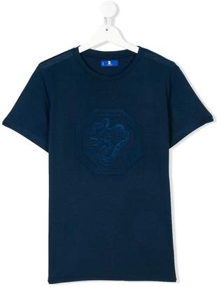 Stefano Ricci Kids TEEN dragon embroidered T-shirt