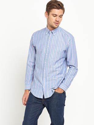 Gant Mens Oxford Stripe Long Sleeve Shirt