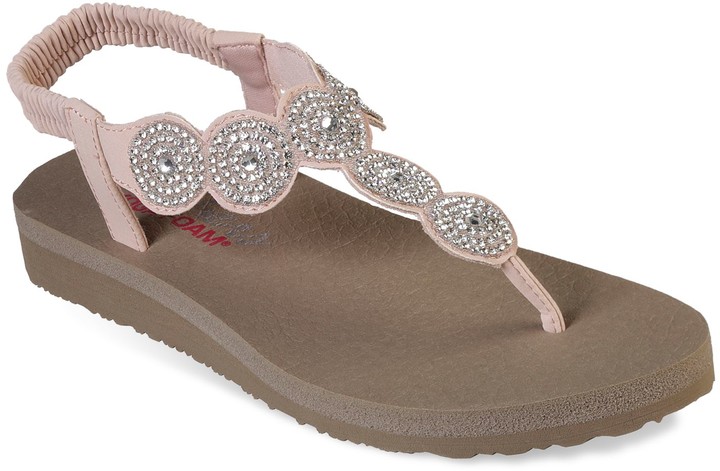 skechers flip flops with rhinestones