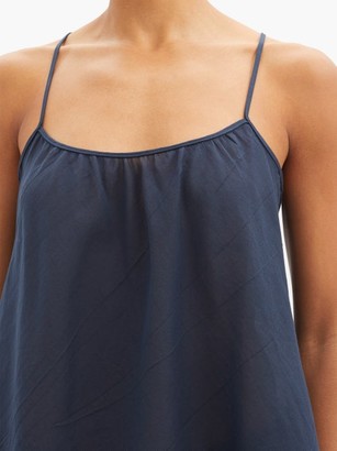 Loup Charmant Scoop-neck Organic-cotton Cami Top - Navy