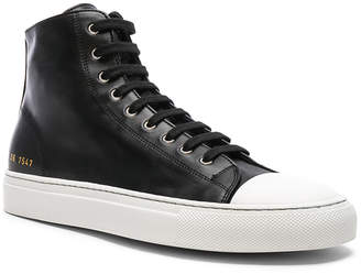 Common Projects Leather High Tournament Cap Toe Sneakers