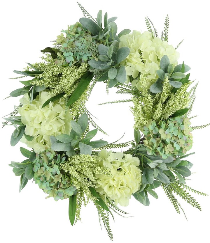 Creative Displays 26" Hydrangea, Heather & Lambs Ear Wreath ShopStyle