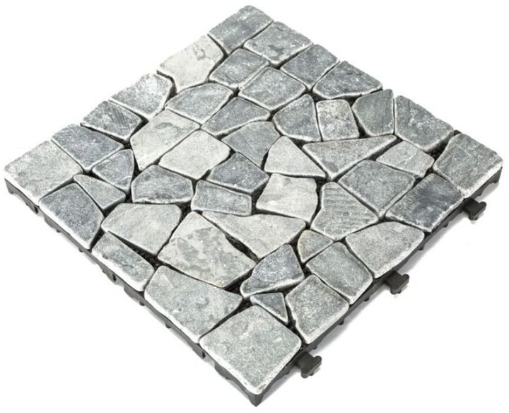 Courtyard Casual Natural Grey Stone Deck Tiles (6Pc Set) ShopStyle