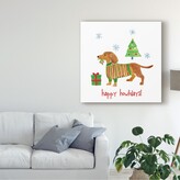 Thumbnail for your product : Trademark Global Farida Zaman Christmas Puppers Iv Canvas Art