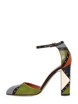 Thumbnail for your product : Valentino 100mm Dotcom Patchwork Leather Pumps