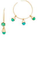 Thumbnail for your product : Aurélie Bidermann Lily of the Valley Hoop Earrings