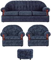 Thumbnail for your product : Wexford 3-Seater Sofa, 2 Armchairs + Footstool Set (buy and SAVE!)