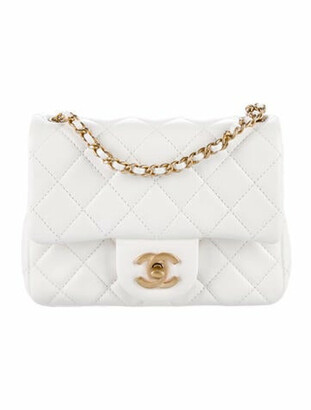 chanel white bag mini