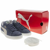 Thumbnail for your product : Puma womens navy & white suede classic trainers
