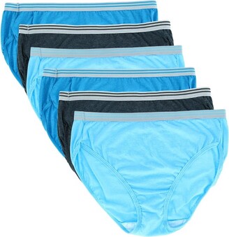 Fruit of the Loom Women's 360 Stretch Microfiber Low-Rise Brief Underwear,  6 Pack 